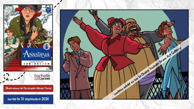 Иллюстрация из раскраски Hachette «Анастасия» — кадр 1 из полного обзора