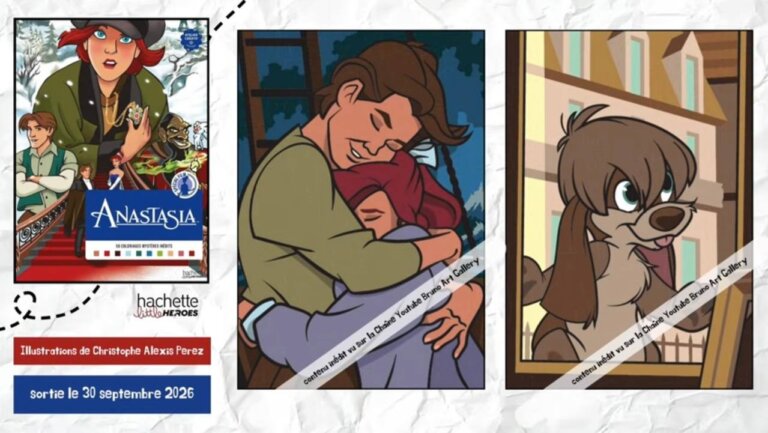 Иллюстрация из раскраски Hachette «Анастасия» — кадр 9 из полного обзора