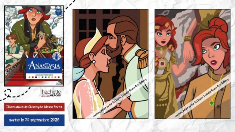 Иллюстрация из раскраски Hachette «Анастасия» — кадр 19 из полного обзора