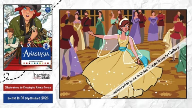 Иллюстрация из раскраски Hachette «Анастасия» — кадр 20 из полного обзора