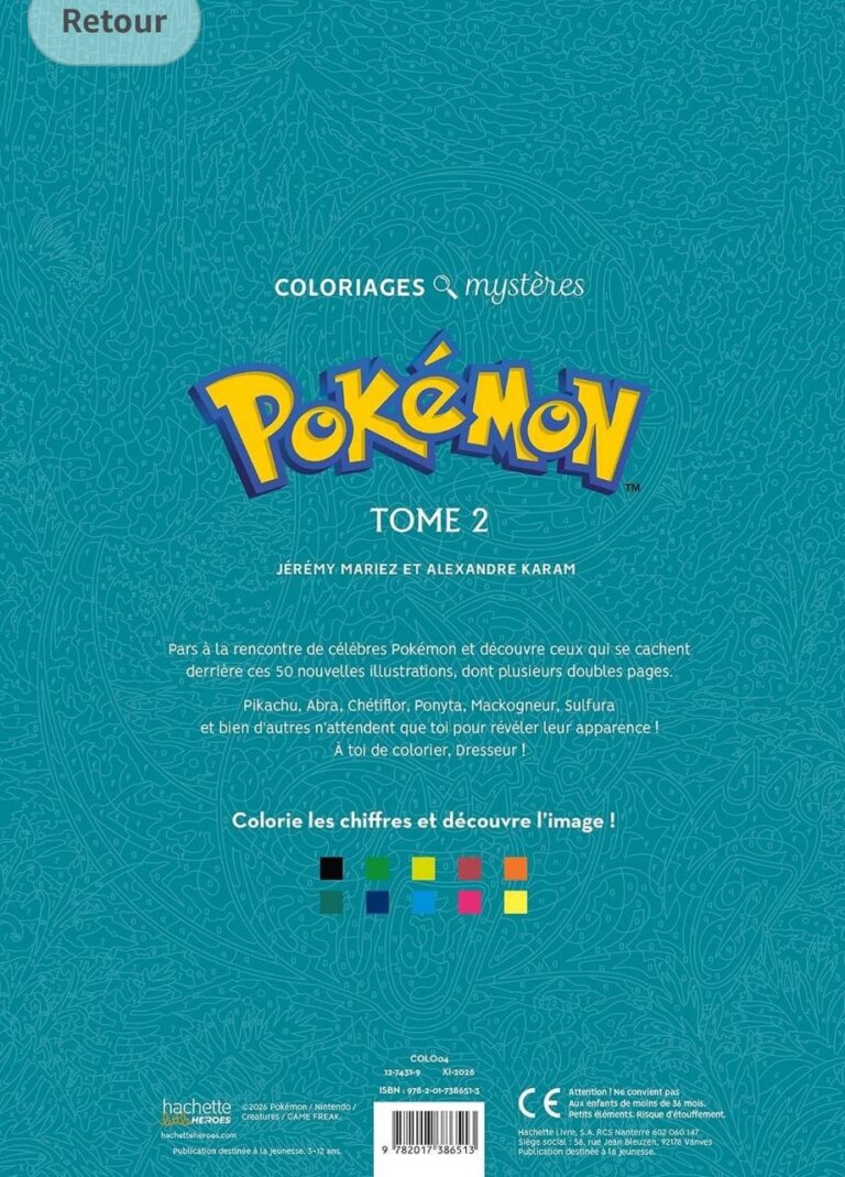 Задняя обложка «Pokémon. Том 2»